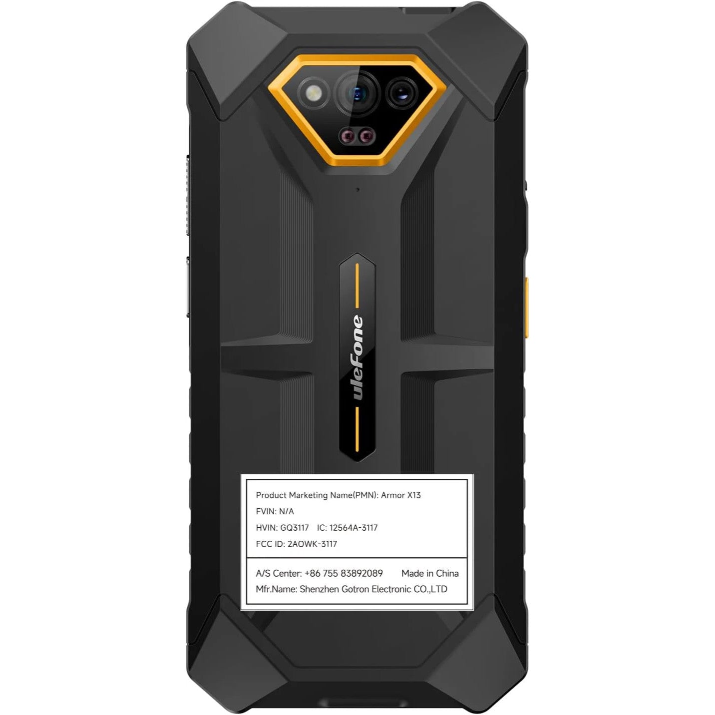 Ulefone Armor X13 Rugged Phone, 6GB RAM+6GB virtual RAM / 64GB, 50MP Rear Camera, 24MP Night Vision Camera, 6.52” Screen, 6320mAh, NFC, GPS, Dual 4G Unlocked Phones — LK-PHN-GEN-0001
