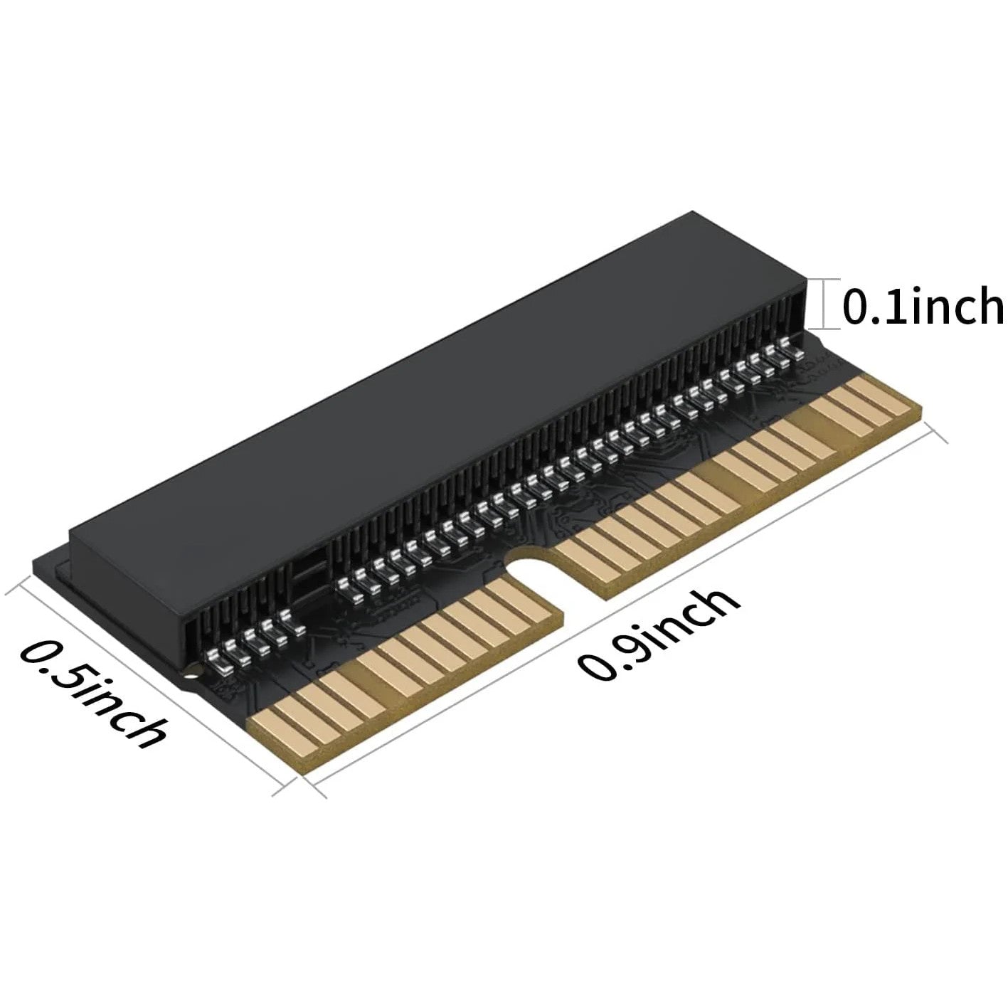 M.2 NVME SSD Convert Adapter, 12+16pin M.2 NGFF M-Key SSD Convert Card for MacBook Air Pro Retina Mid 2013 2014 2015 2016 2017, NVME AHCI SSD Upgraded Kit for A1465 A1466 A1398 A1502 — LK-APL-APL-0044