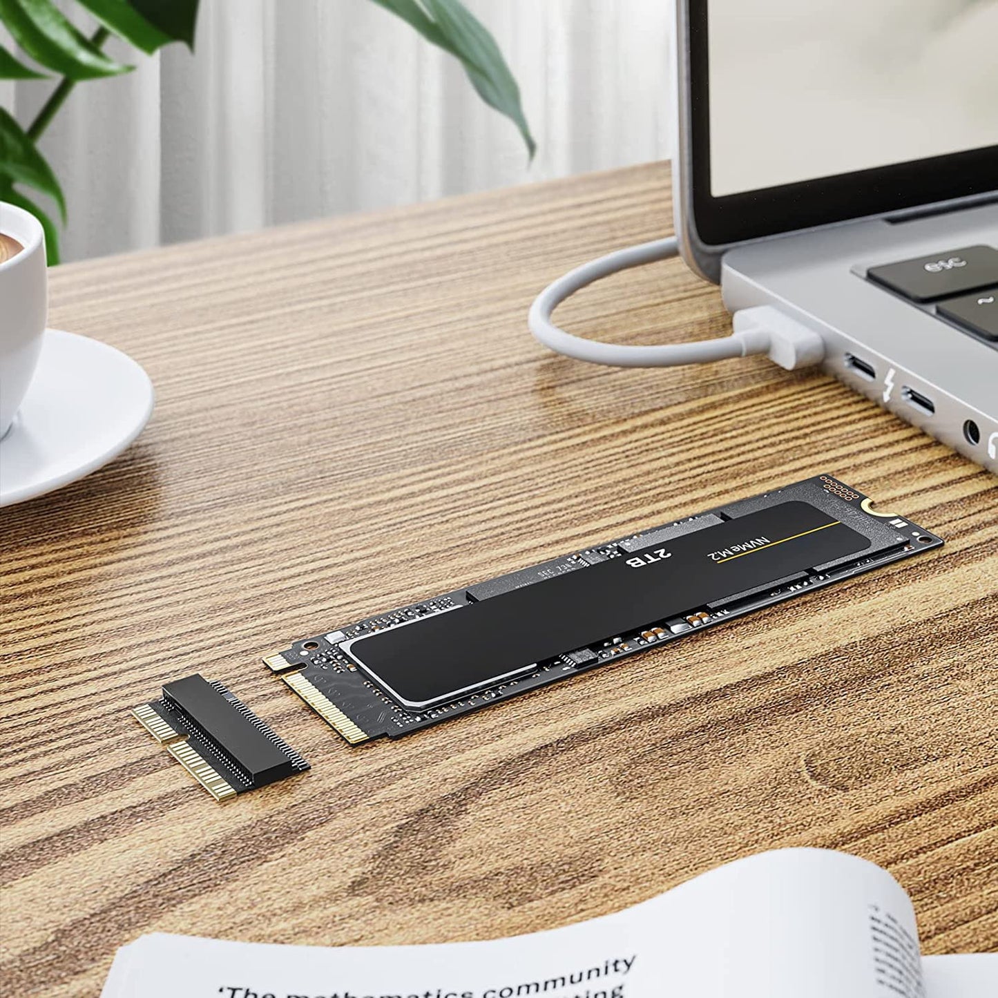 M.2 NVME SSD Convert Adapter, 12+16pin M.2 NGFF M-Key SSD Convert Card for MacBook Air Pro Retina Mid 2013 2014 2015 2016 2017, NVME AHCI SSD Upgraded Kit for A1465 A1466 A1398 A1502 — LK-APL-APL-0044