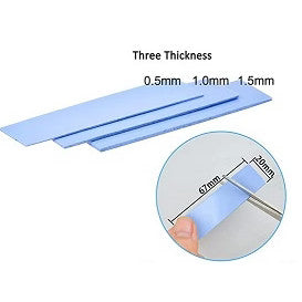 high quality Nvme, M.2 Thermal pad, 3 thickness, 0.5mm, 1mm. 1.5mm, M.2 2280 SSD NVMe Heatsinks (3PCS Pack) — LK-FAN-LK-0002