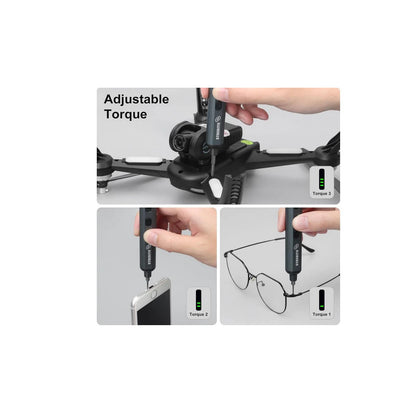 STREBITO Mini Electric Screwdriver Set, 70 in 1 Small Electric Screwdriver Cordless - 64 S2 Preicison Bits, 5 Torque Settings, 4 LED Lights, Mini Power Screwdriver Repair Tool Kit for PC RC Electronic — LK-PRT-LK-0002