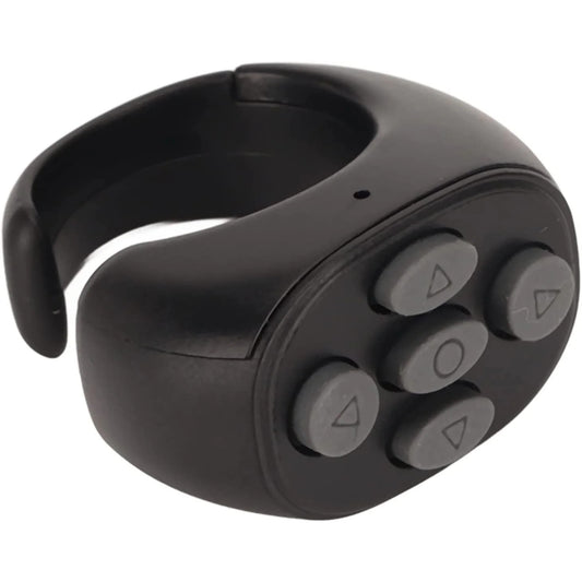 Remote Control Ring, BT 5.3 Remote Page Turner Support Android and iOS, Remote Controller Page Turner Rechargeable with Ring Design without Charging box — LK-ELC-LK-0001