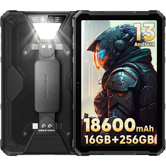 Ulefone Armor Pad 2 11 inch Rugged Tablet, 18600mAh Mega Battery, Camping Light, 2K FHD+ Screen, Octa Core 16GB + 256GB Android 13, 48MP Rear Camera, 4G Dual SIM IP68 Waterproof Tablet GPS NFC- Black — LK-SCR-LK-0021