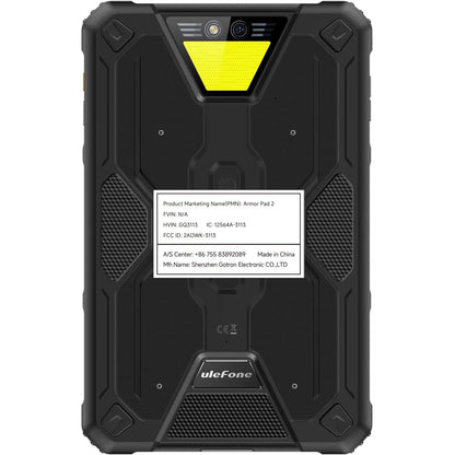 Ulefone Armor Pad 2 11 inch Rugged Tablet, 18600mAh Mega Battery, Camping Light, 2K FHD+ Screen, Octa Core 16GB + 256GB Android 13, 48MP Rear Camera, 4G Dual SIM IP68 Waterproof Tablet GPS NFC- Black — LK-SCR-LK-0021