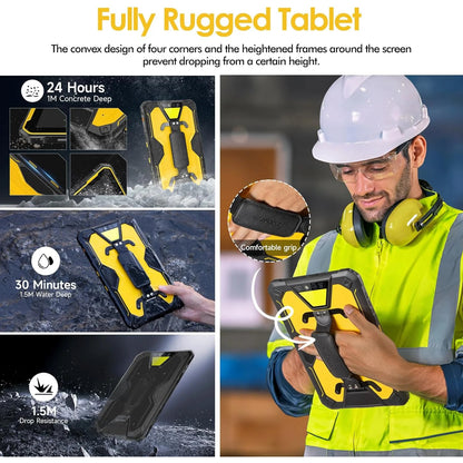 Ulefone Armor Pad 2 11 inch Rugged Tablet, 18600mAh Mega Battery, Camping Light, 2K FHD+ Screen, Octa Core 16GB + 256GB Android 13, 48MP Rear Camera, 4G Dual SIM IP68 Waterproof Tablet GPS NFC- Black — LK-SCR-LK-0021