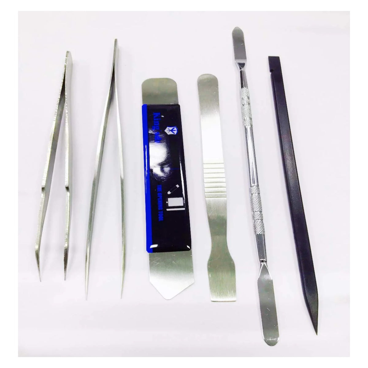 6 in 1 Prying Tools & Stainless Steel Tweezers for MacBook iPhone Cellphone Repair Kit /sales