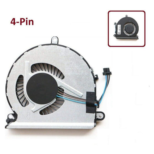 CPU Cooling Fan for HP Pavilion 15-AU 15-AU000 15-AU100 Series Laptop 856359-001 859633-001 4-Pin 4-Wire