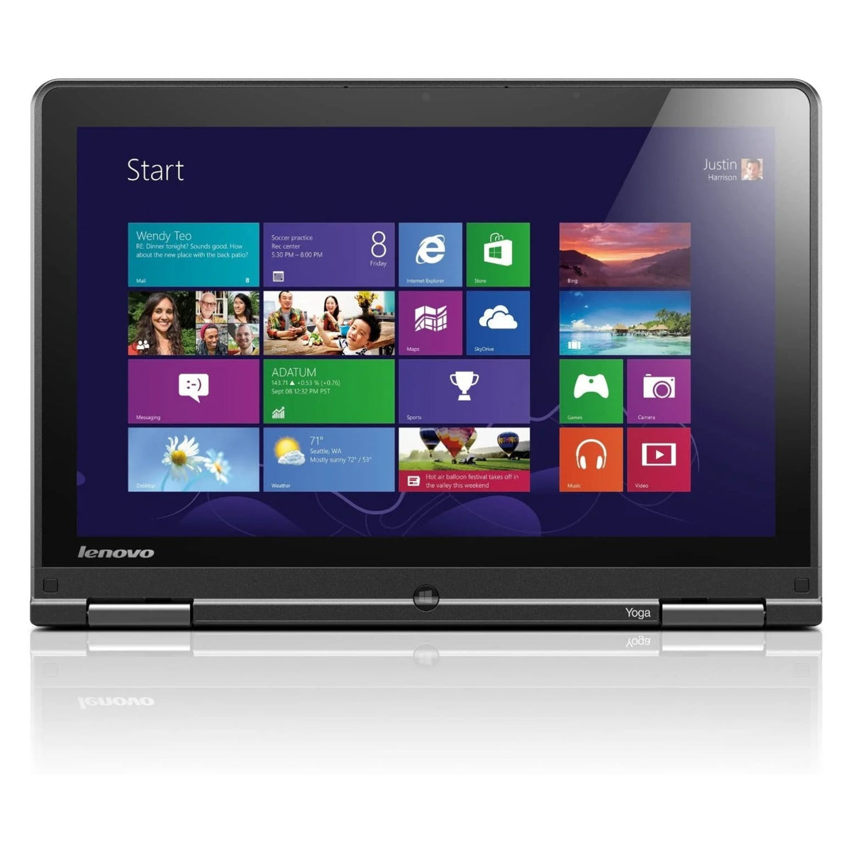 Lenovo Thinkpad S1 Yoga Convertible Touchscreen Ultrabook - Core i5-4300U, 8GB RAM, 120GB Solid State Drive, Windows 10 Professional, WiFi AC, 8 Cell Battery
