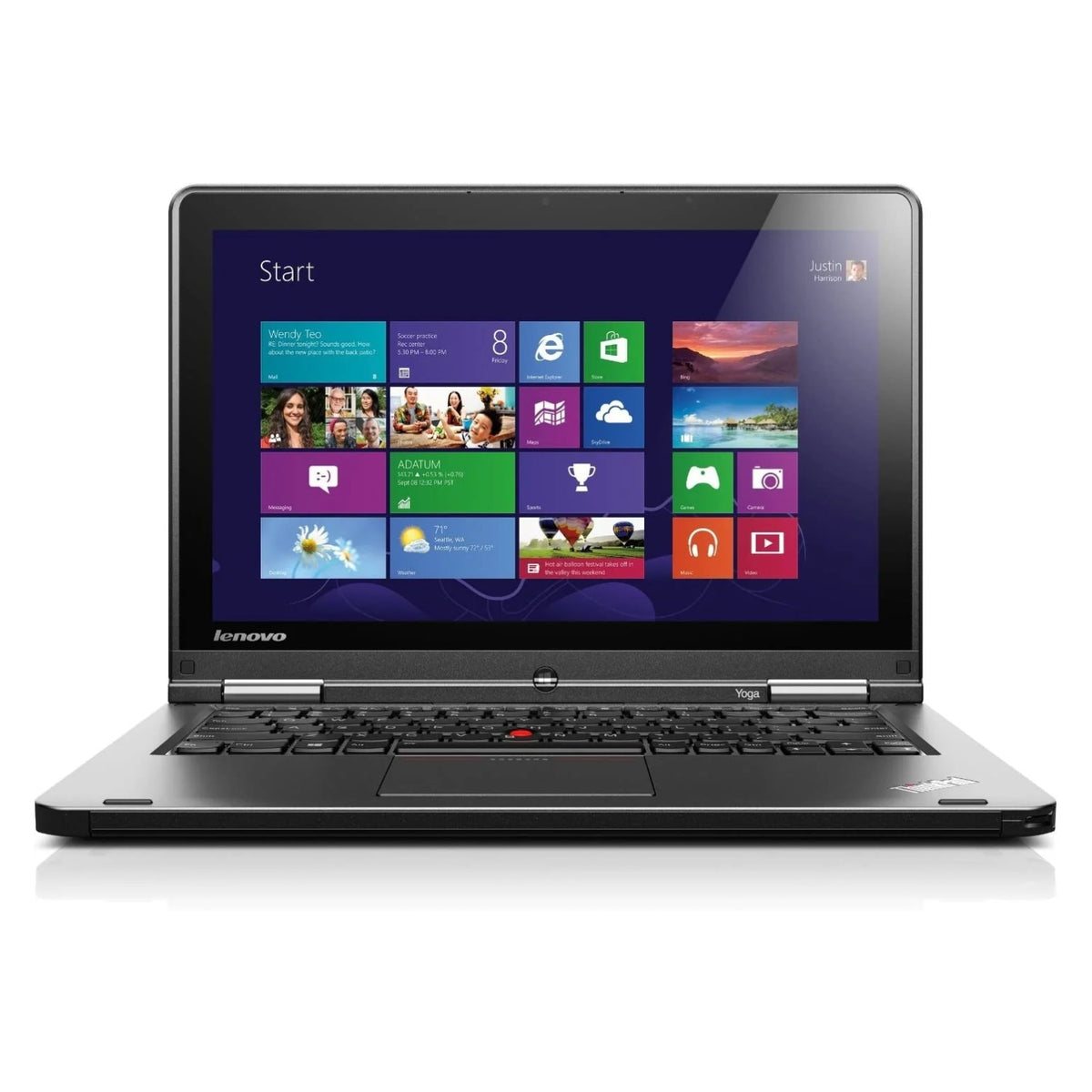 Lenovo Thinkpad S1 Yoga Convertible Touchscreen Ultrabook - Core i5-4300U, 8GB RAM, 120GB Solid State Drive, Windows 10 Professional, WiFi AC, 8 Cell Battery