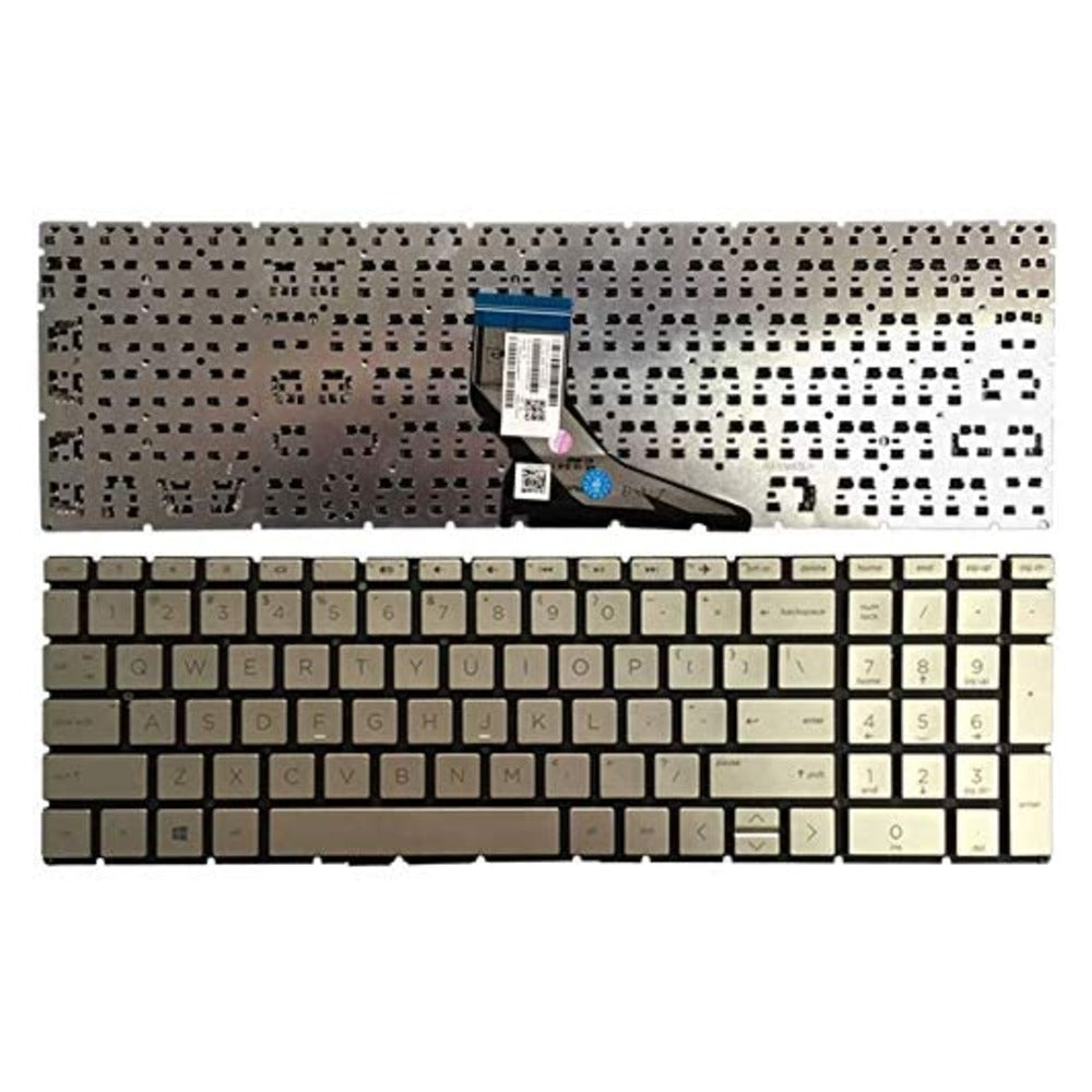 Keyboard for Hp 15-DB Laptop Without Pointer US Layout Silver Color