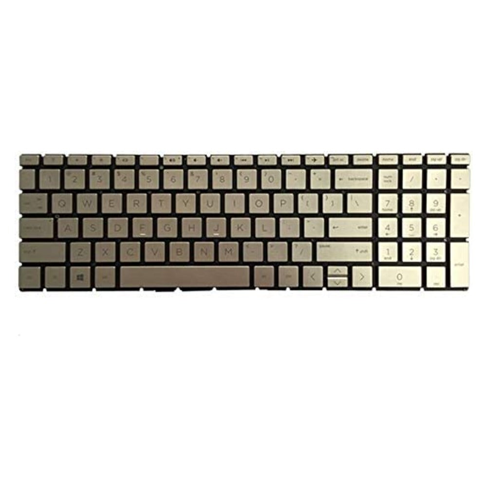 Keyboard for Hp 15-DB Laptop Without Pointer US Layout Silver Color