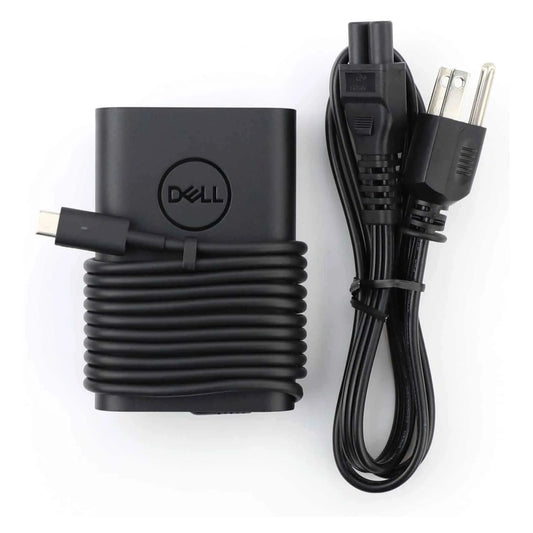 Dell Laptop Charger 65W(Watt) AC Power Adapter With Type c(USB-C/USBC) Tip Include Power Cord For XPS 12, 9250 XPS 13 9350 9360 9365 9370 9380, Latitude 7370 7280 7480 5480 7275 5290 7490 (Renewed)