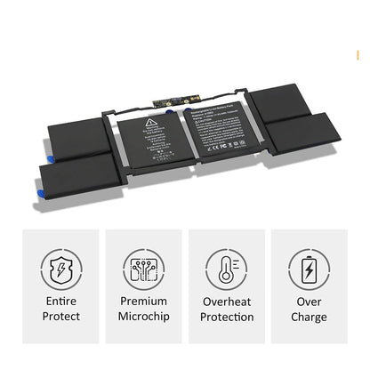 laptop battery for A1953 MacBook Pro 15" Touch Bar A1990 EMC 3215 3359 BTO CTO Mid 2018 2019 MV902LL/A MV912LL/A MV922LL/A MV932LL/A MV942LL/A MV952LL/A MV962LL/A MV972LL/A MV902B/A MV912B/A