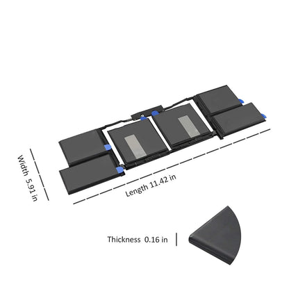 laptop battery for A1953 MacBook Pro 15" Touch Bar A1990 EMC 3215 3359 BTO CTO Mid 2018 2019 MV902LL/A MV912LL/A MV922LL/A MV932LL/A MV942LL/A MV952LL/A MV962LL/A MV972LL/A MV902B/A MV912B/A