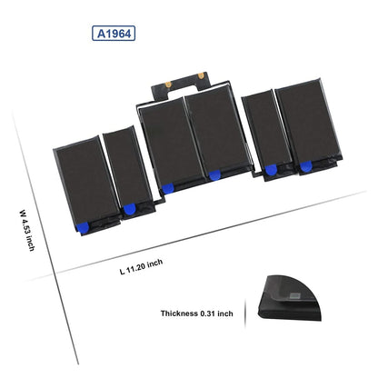 battery for A1989 A1964 Battery for MacBook Pro 13" A1989 (Mid 2018 2019) A2251(2020 Release) Touch Bar EMC 3214 EMC 3358 EMC 3348 MR9Q2LL/A MR9R2LL/A MR9T2LL/A MR9U2LL/A MR9V2LL/A MV962LL/A MV9A2LL/A
