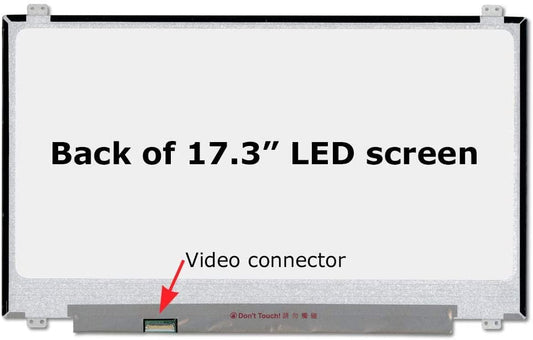 LaptopKing New Replacement LCD Screen for B173RTN02.2 H/W:1A 17.3 LED LCD Screen 1600X900 for HP eDP 30PIN Slim