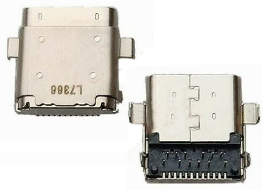 Laptopking Replacement DC Jack for DELL XPS12 XPS12D 9Q23 9Q33 Type C USB DC in Power Jack Charging Port Socket Connector
