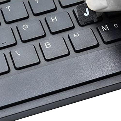 Laptop King LaptopKing Universal Keyboard Stickers Replacement Keyboard Skin black background compatible with laptop Desktop white letter Chinese Pack of 2 LK-KB-LK-0007
