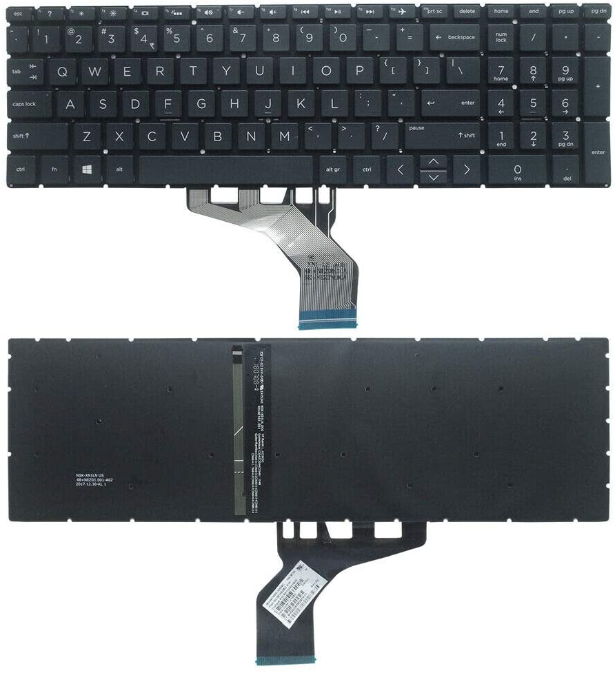 LaptopKing New Replacement Keyboard for HP Envy 15-CN/15-DY (with Backlight) Laptop US Layout