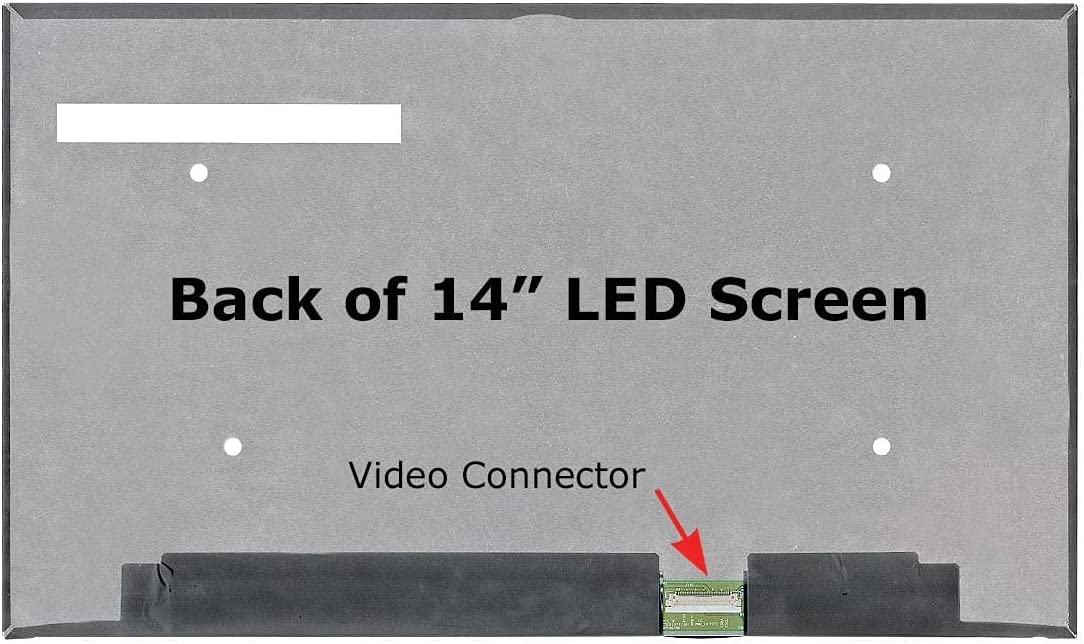 LaptopKing Replacement LCD Screen for NV140FHM-N4F 14 inch Widescreen 1920x1080 30 pin Video Connector