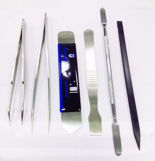 LaptopKing 6 in 1 Prying Tools & Stainless Steel Tweezers for MacBook iPhone Cellphone Repair Kit    /sales - Laptop King