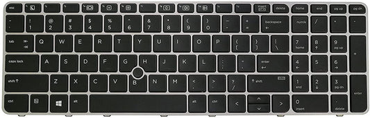LaptopKing Replacement keyboard for hp 850 G3 Black US Keyboard