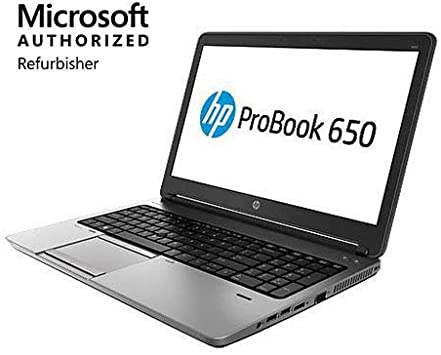 HP 650 G1  I5 4300M 2.60GHZ 8GB 180GB SSD 15.6", Webcam, wifi, W10 Pro