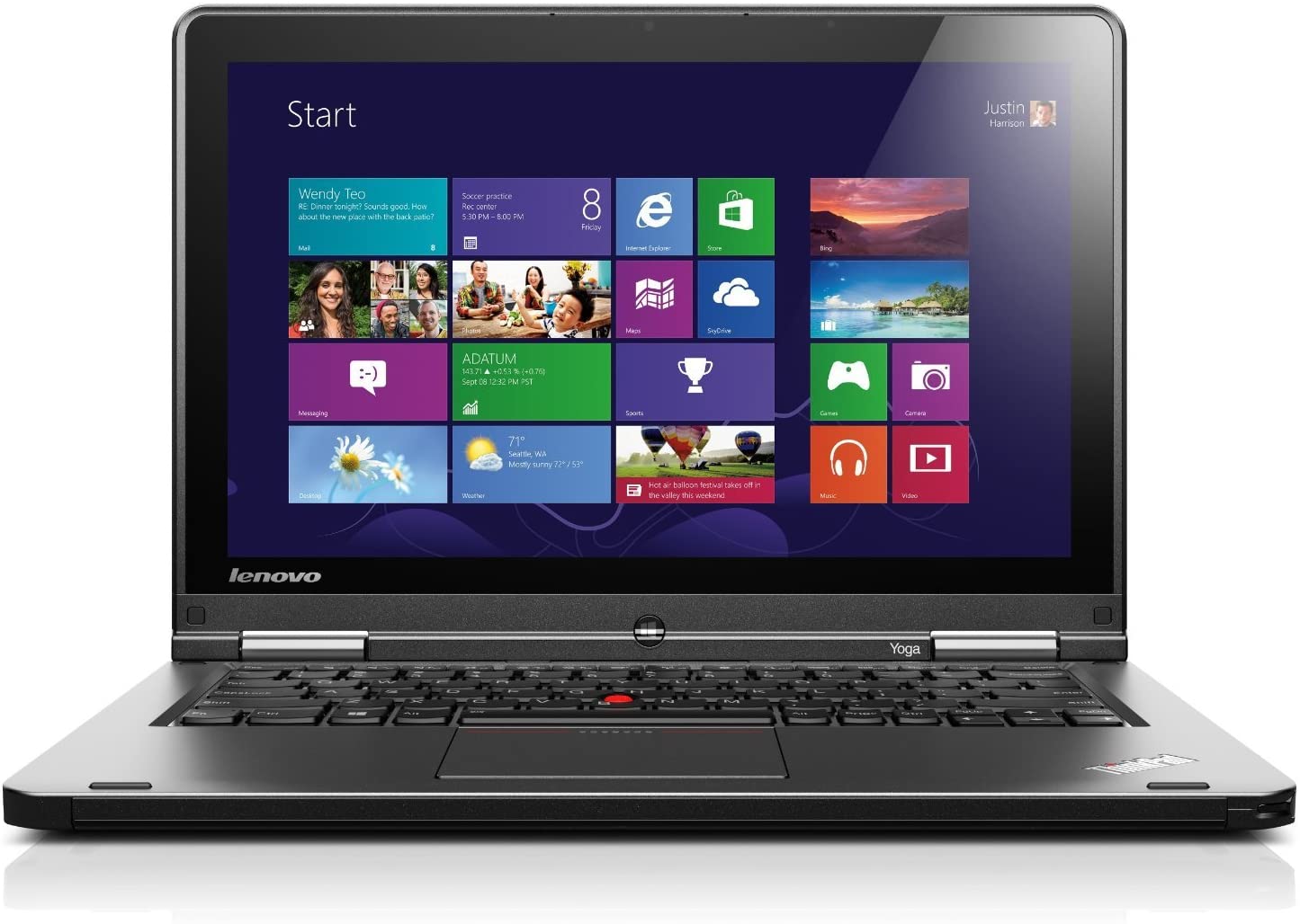 Lenovo Thinkpad Yoga S1 Intel Core i5 4th Gen 4300U (1.90 GHz) 8 GB Memory 120 GB SSD 12.5" Touchscreen 1920x1080 Convertible 2-in-1 Laptop Windows 10 Pro (Renewed)