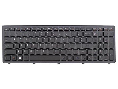 Replacement Keyboard for Lenovo Ideapad - Several Models Available - ***1 Year Warranty*** LaptopKing Keyboard (Flex 15 Series G500S G505S G510S S510 S510P Z510, Grey Frame) US Layout - Laptop King