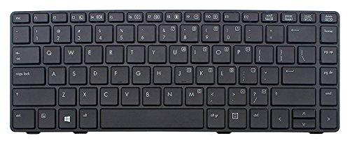 Replacement Keyboard for HP/Compaq Pavilion HP EliteBook HP Envy - All Models available - ***1 Year Warranty*** LaptopKing Keyboard (EliteBook 8460p 8460w ProBook 6460b 6465b, Black, Black Frame) US Layout - Laptop King