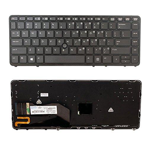 Replacement Keyboard for HP/Compaq Pavilion HP EliteBook HP Envy - All Models Available - ***1 Year Warranty*** LaptopKing Keyboard (Elitebook 840 G1 850 G1 ZBook 14, Black) US Layout - Laptop King