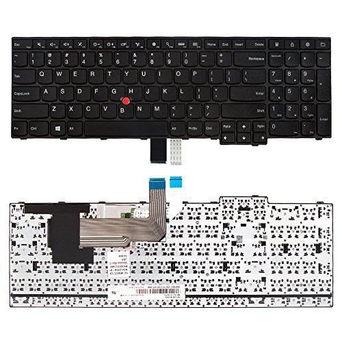 Replacement Keyboard for Lenovo Ideapad - Several Models Available - ***1 Year Warranty*** LaptopKing Keyboard (Thinkpad E550 E550C E555 E560 E565, Black) US Layout - Laptop King