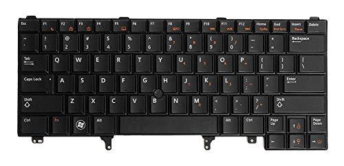 LaptopKing Replacement Keyboard for Dell Latitude Series E6320 E6330 E6420 E6430 E6440 E5420 E5430 Laptops Black US Layout - 1 Year Warranty - Laptop King