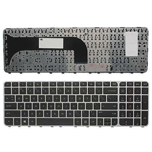 LaptopKing Replacement Keyboard for HP Envy M6-1000 M6-1148CA M6-1158CA M6-1164CA M6-1184CA M6-1188CA Series Laptop Black US Layout (Silver Frame) - 1 Year Warranty - Laptop King