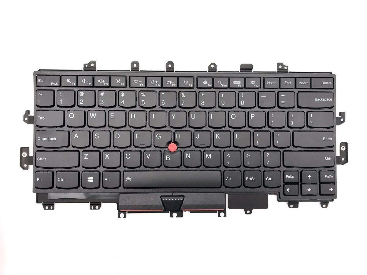 LaptopKing Replacement Keyboard for Lenovo Thinkpad X1 Yoga 1st Gen 20FQ 20FR 01AX828 SN20H34951 00PA04 Series Laptop Black US Layout - 1 Year Warranty - Laptop King