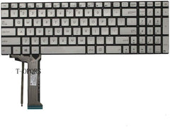 LaptopKing Replacement Keyboard for Asus N750 N750J N750JK N750JV Series Laptop Keyboard Silver US Layout with Backlit - 1 Year Warranty - Laptop King