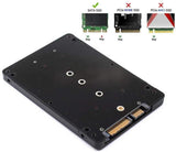 LaptopKing M.2 SATA Enclosure, B & M Key SATA Based NGFF SSD Converter to 2.5 Inch SATA 3.0 Card, Support 2230 2242 2260 2280 Hard Drive with 7mm Case - 1 Year Warranty - Laptop King