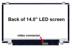 LaptopKing New Replacement LCD Screen for LP140QH1(SP)(F1) 14 inch Matte 40 Pin - 1 Year Warranty - Laptop King