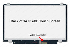 Laptopking Screen Replacement for B140XTK01.0 HW2A, HD 1366x768, OnCell Touch