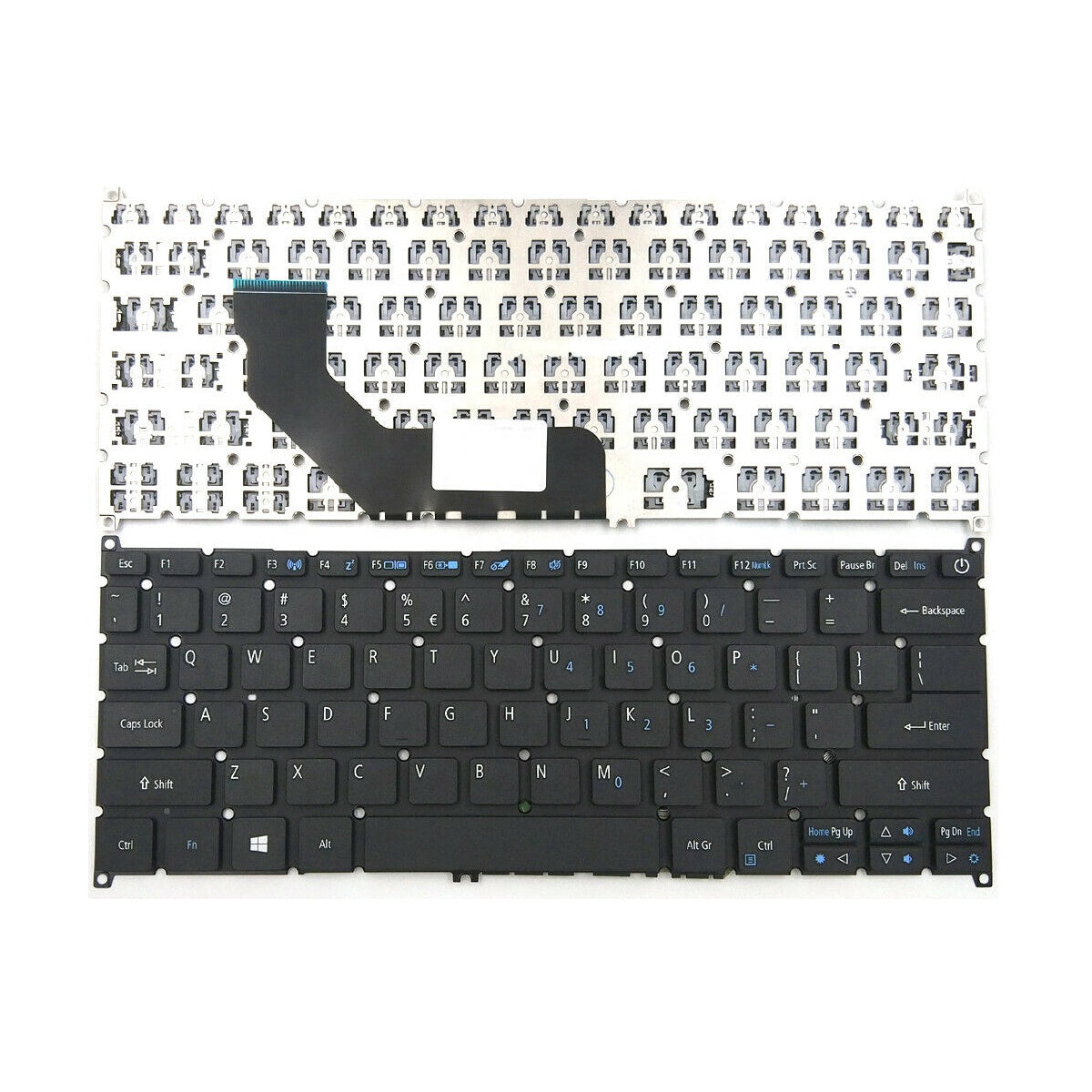 LaptopKing Replacement Keyboard for Acer SF314-41 SF314-52G SF314-53G SF314-55G SF314-56G US Keyboard Black