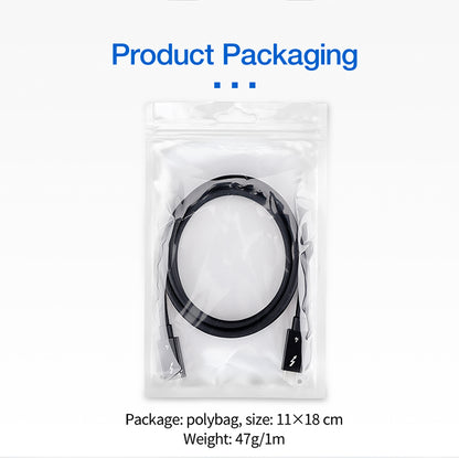 Thunderbolt 4 Cable 1.2M, 4feet Supports 8K Display 40Gbps Data Transfer 100W Charging USB C to USB C Cable sales LK-CAB-LK-0002