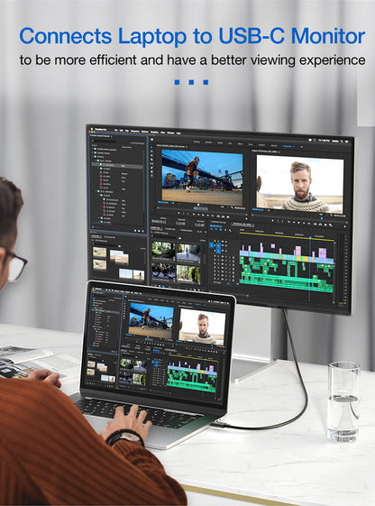 Thunderbolt 4 Cable 1.2M, 4feet Supports 8K Display 40Gbps Data Transfer 100W Charging USB C to USB C Cable sales LK-CAB-LK-0002