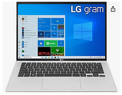 LG gram Ultra-Lightweight with 14” 16:10 IPS Display and Intel® Evo™ Platform (i5/8GB/256GB), Quartz Silver sale