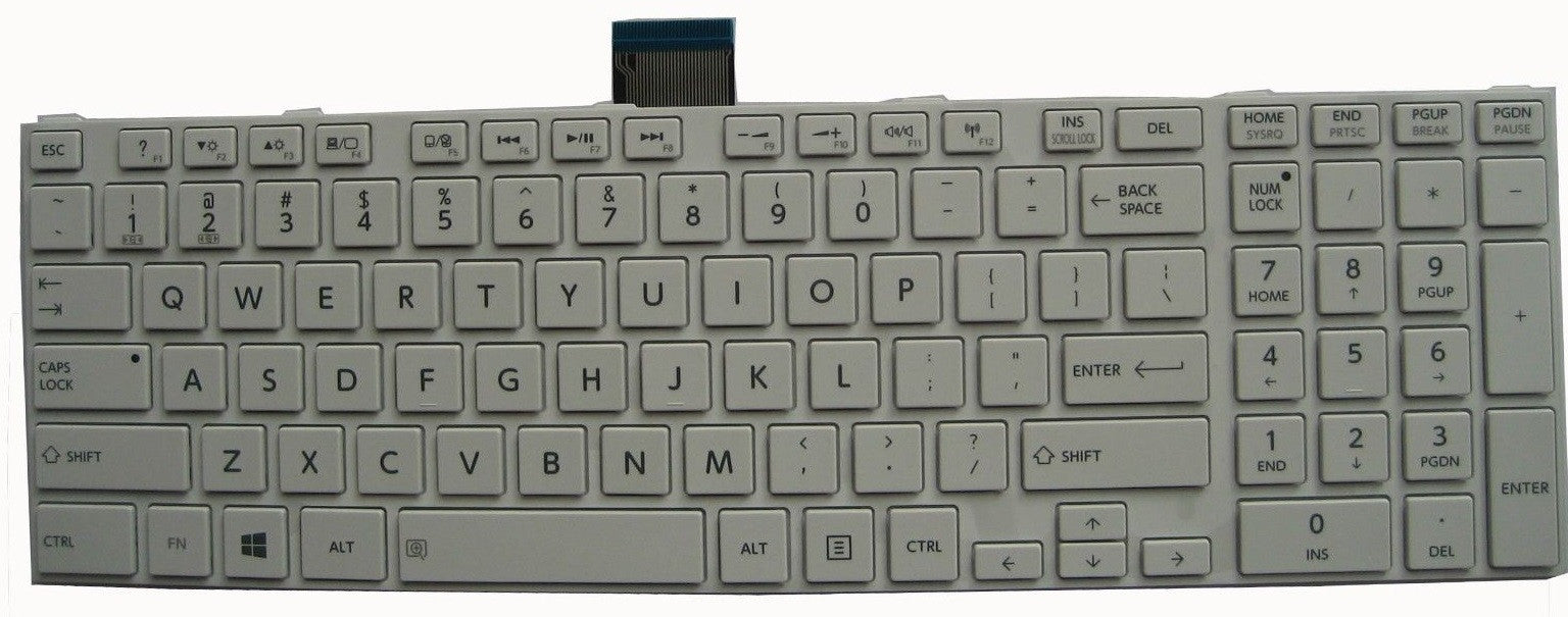 Toshiba SATELLITE C850 Keyboard white - Laptop King