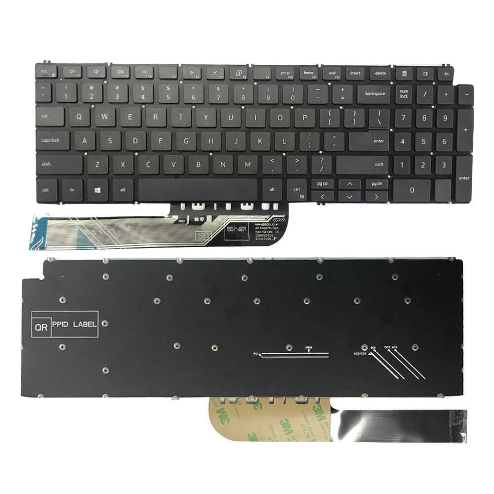 LaptopKing Replacement Keyboard for Dell Inspiron 15 inch 7590 5584 5590 5593 5594 5598 US English Keyboard with Backlight