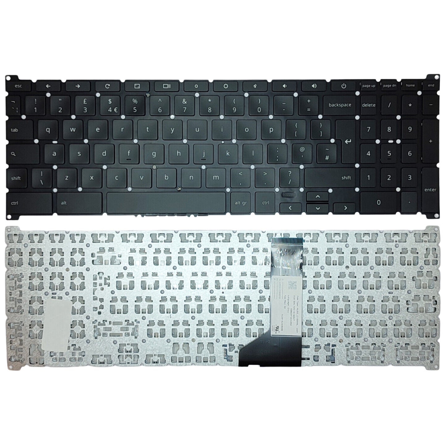 LaptopKing Replacement Keyboard For Acer Chromebook 315 CB315-3H C5JS C2C3 C31K CB315-3H-C7JF NKI15130M7